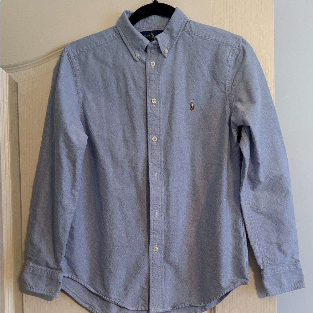 Ralph Lauren Blue Oxford Shirt Youth EUC